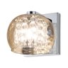 Arandela Soho 16cmx12cmh 1xg9 - Âmbar e Transparente Bella Iluminação - 1