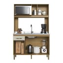 Ver imagem 5 de Cozinha Compacta 120cm 4 Portas e 1 Gaveta Co1202 Decibal Ipê Cristalo