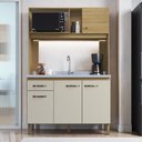 Ver imagem 1 de Cozinha Compacta 120cm 4 Portas e 1 Gaveta Co1202 Decibal Ipê Cristalo