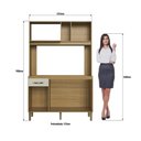 Ver imagem 6 de Cozinha Compacta 120cm 4 Portas e 1 Gaveta Co1202 Decibal Ipê Cristalo