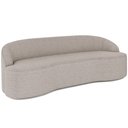 Ver imagem 1 de Sofá 4 Lugares Curvo Sala de Estar Living Lótus D02 Bouclê Bege 260 cm B-62 - Lyam Decor