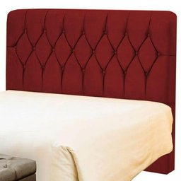 CABECEIRA DE CAMA BOX 140cm ANA CASAL SUEDE MARSALA TOPÁZIO - 1