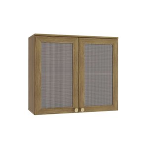Armário Aéreo Cozinha Botanic 80cm 02 Portas M633 Kappesberg - Nogueira