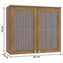Ver imagem 4 de Armário Aéreo Cozinha Botanic 80cm 02 Portas M633 Kappesberg - Nogueira