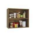 Ver imagem 2 de Armário Aéreo Cozinha Botanic 80cm 02 Portas M633 Kappesberg - Nogueira