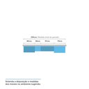 Ver imagem 4 de Guarda Roupa Solteiro com Escrivaninha Avelã Rústico com Areia Master Luciane Móveis