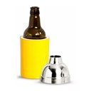 Ver imagem 1 de Porta Garrafa de Cerveja em Alumínio e Isopor Térmico 300Ml - Amarela