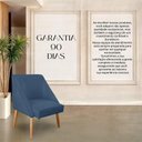 Ver imagem 5 de Cadeira Decorativa Liz Suede Azul Marinho para Sala Salão Recepção .