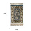 Ver imagem 2 de Tapete Persa Azul com Bege Ideal para Quarto e Hall de Entrada 57x90