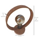 Ver imagem 2 de Abajur Luminária de Mesa Madeira Redonda Face - Lâmpada E27:preto