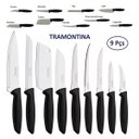 Ver imagem 3 de Jogo de Facas em Inox Plenus Preto 9 Peças -tramontina