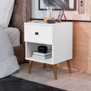 Ver imagem 5 de Mesa De Cabeceira Mudo Box Quarto Cama Naty Branco