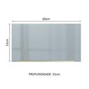 Ver imagem 3 de Armário Aéreo Madesa Lux 60 cm 1 Porta Basculante Branco/Cinza