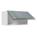Ver imagem 6 de Armário Aéreo Madesa Lux 60 cm 1 Porta Basculante Branco/Cinza