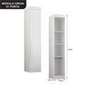 Ver imagem 3 de Quarto de Casal Modulado 11 Portas Orion Branco - Leifer Móveis