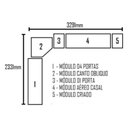 Ver imagem 7 de Quarto de Casal Modulado 11 Portas Orion Branco - Leifer Móveis