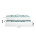 Ver imagem 4 de Quarto Modulado Helen com Roupeiro 2 Portas, Módulo Aéreo, Cama e Auxiliar Branco - Phoenix Baby