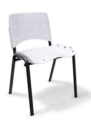 Cadeira Secretaria Ergoplax Fixa - Branco