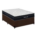 Ver imagem 1 de Cama Box com Colchão Casal Royal Air Pillow Top Molas Ensacadas Suede Marrom