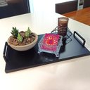 Ver mais imagens de Bandeja para Bebidas Café da Manhã Chás Decoração para Casa