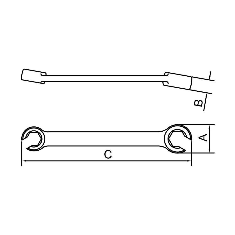 Chave Poligonal Aberta 7-16x1-2" - 2