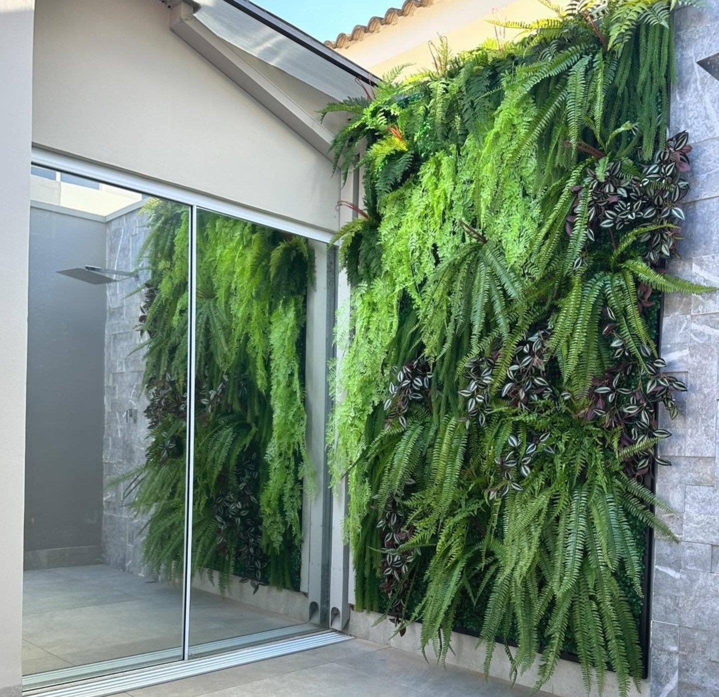 Jardim Vertical Muro Vertical Plantas Verde Artificiais | MadeiraMadeira