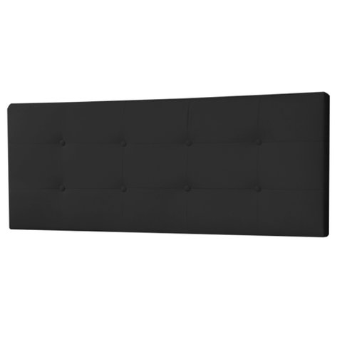 Cabeceira Painel Solteiro 0,90m Berlim Suede Preto - Pallazio