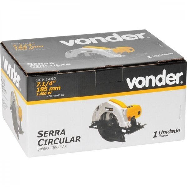 Serra Circular 7.1/4 Polegadas SCV1400 Vonder 220V - 7