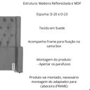 Ver imagem 3 de Kit Cabeceira e Calçadeira Baú Emma Suede Queen 160 Cm
