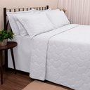Ver imagem 1 de Kit Cobre Leito Buettner Liso Casal Sonata Branco