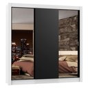 Ver imagem 3 de Guarda-roupa Casal Madesa Lyon Plus 3 Portas de Correr com Espelhos 4 Gavetas