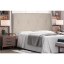 Ver imagem 2 de Cabeceira Aquilla Para Cama Box Queen 160 cm Suede - D’Rossi - Bege