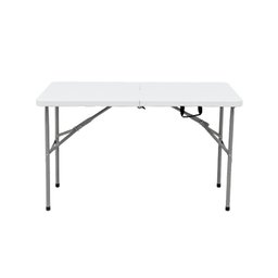 Mesa Maleta Branca Dobrável 1,22x61cm - 2