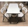 Mesa Maleta Branca Dobrável 1,22x61cm - 5