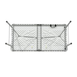Mesa Maleta Branca Dobrável 1,22x61cm - 3