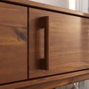 Ver imagem 4 de Rack Tv 75 Polegadas para Sala Moderno Madeira Castanho Tecca Idimex