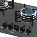 Ver imagem 2 de Cooktop a Gás Fischer 5q com 5 Bocas Preto