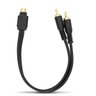Cabo Rca Femêa para 2 Cabo Rca Macho - 30cm Adaptador - 1