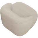 Ver imagem 7 de Poltrona Decorativa Fixa Orgânica para Sala Living Barolo L06 Linho Bege Escuro - Lyam Decor