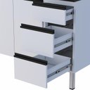 Ver imagem 3 de Balcão Para Cozinha de Aço 2 Portas 3 Gavetas e Porta Tempero Gaia 150 Com Tampo Cozimax Branco