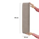 Ver imagem 4 de Painel Modulado Nashira 100 / Z-006 Sued Capuccino
