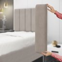 Ver imagem 1 de Painel Modulado Nashira 100 / Z-006 Sued Capuccino