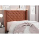 Ver imagem 2 de Cabeceira Cama Box Casal 140 Cm Vicenza Veludo Cobre S04 - D'Rossi
