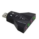 Ver imagem 1 de Adaptador de Som USB 7.1 Canais 4 Portas Exbom Usom-20 Adapitador Conector