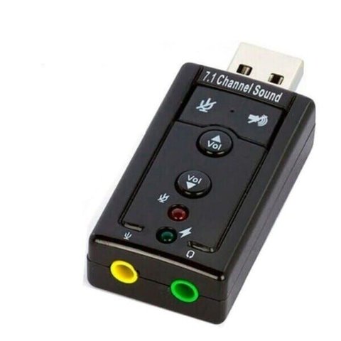 Adaptador de Som USB 7.1 Canais 2 Entradas Hardline Barato