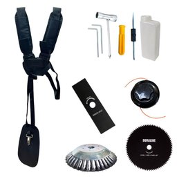 Roçadeira Anmax Cg430p-tb 43cc 2hp + Lâmina 3 Pontas, Lâmina 80 Dentes e Escova de Aço - 7