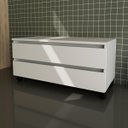 Ver imagem 5 de Kit Banheiro Com Cuba Inclusa Gabinete e Balcão Móvel Cor: Branco