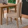 Conjunto Sala de Jantar Mesa Retangular Kate 120cm e 4 Cadeiras Linea Carvalho - Poliman - 9