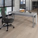 Ver imagem 7 de Mesa Escrivaninha Industrial 190cm Pés Metal Cinza F5 Office