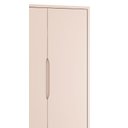 Ver imagem 4 de Guarda-Roupa Retrô 2 Portas Théo New Rosa Fosco com Natural - Reller